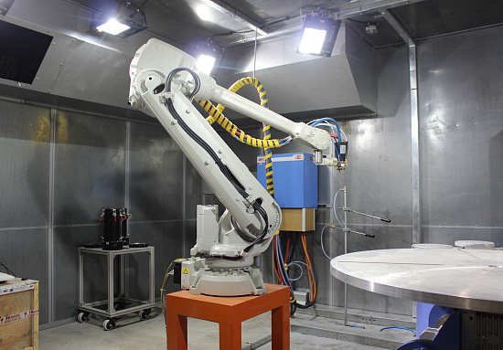 В ОДК-УМПО вступил в строй робототехнический комплекс для нанесения защитных покрытий